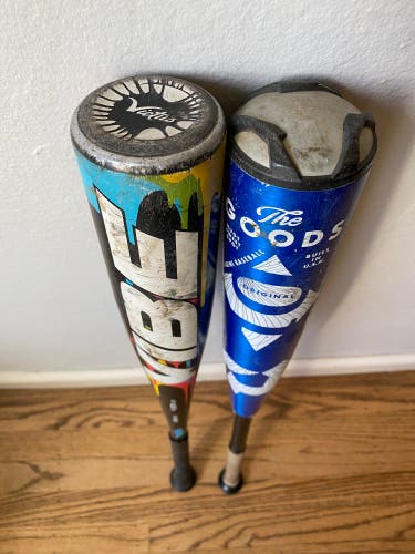 USA Bat bundle 2023 DeMarini The Goods Hybrid and Victus Vibe.