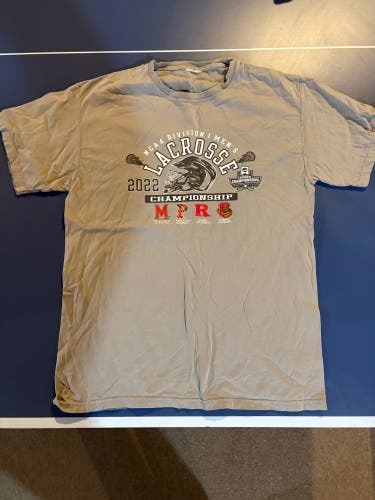 Gray Medium Men's 2022 Lacrosse National Championship Shirt (Used)