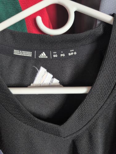 Black Goalie Cut Men's Adidas Jersey (New)