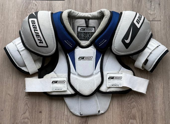 Large Senior Bauer Pro Lightspeed Shoulder Pads Pro Stock (Used)