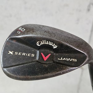 Men's Callaway  X Series Jaws Black Right Handed Wedge Regular Flex 60 Degree Steel Shaft (Used)
