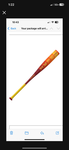 2025 Easton Hype Fire Composite Bat (-5) 26 oz 31" (New)