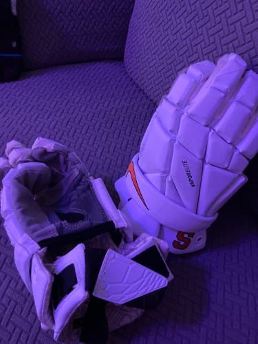 Syracuse Lacrosse Nike Vapor Elite Lacrosse Gloves 12" (Used)