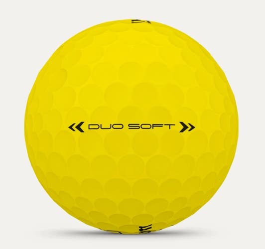 Wilson Staff Duo Soft Golf Balls (Yellow, 3pk) 1 Sleeve 2025 NEW