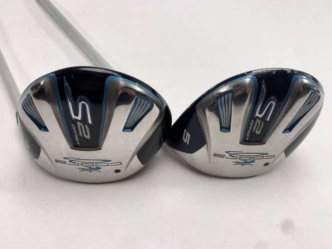 Cobra S2 OS 3 & 5 Fairway Wood Set 15* 18* Fujikura 50g Ladies RH