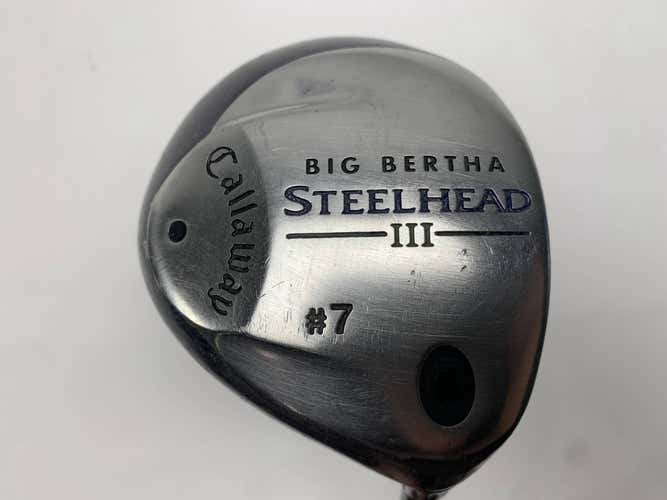 Callaway Steelhead III 7 Fairway Wood 21* System III Senior Graphite Mens RH