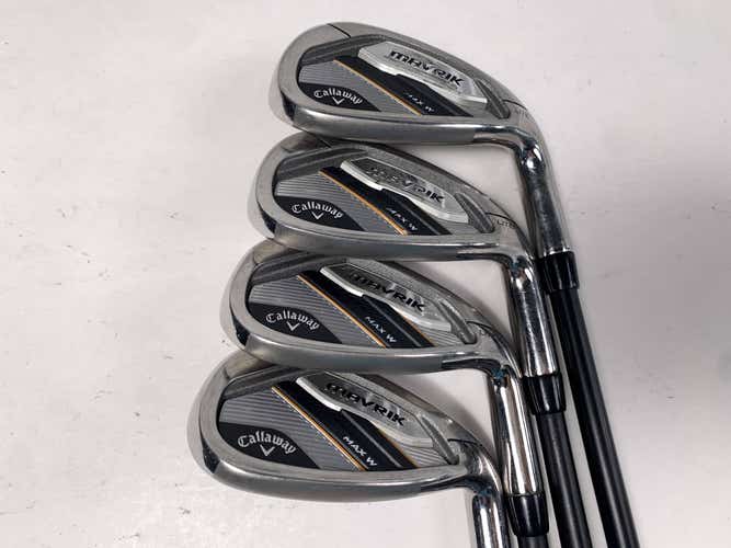 Callaway Mavrik Max Womens Iron Set 9-PW+GW+SW Helium 40LLI Ladies RH
