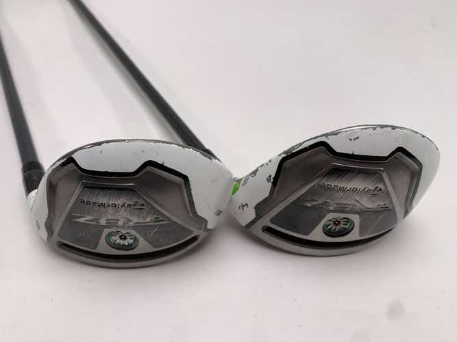 TaylorMade RocketBallz 3 & 4 Hybrid Set 19* 22* 65g Stiff Graphite Mens RH