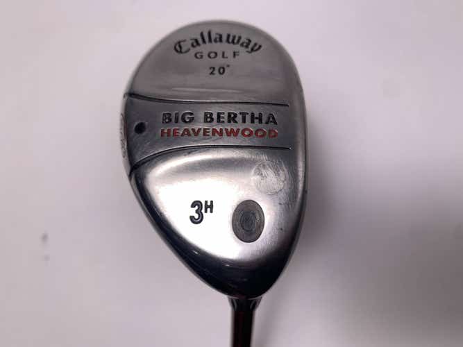 Callaway Big Bertha Heavenwood 3 Hybrid 20* RCH 75w Regular Graphite Mens RH