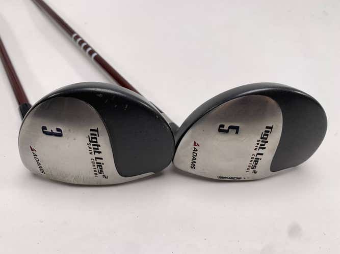 Adams Tight Lies 2 3 & 5 Fairway Wood Set 15* 18* Tight Lies 2 Regular Mens RH