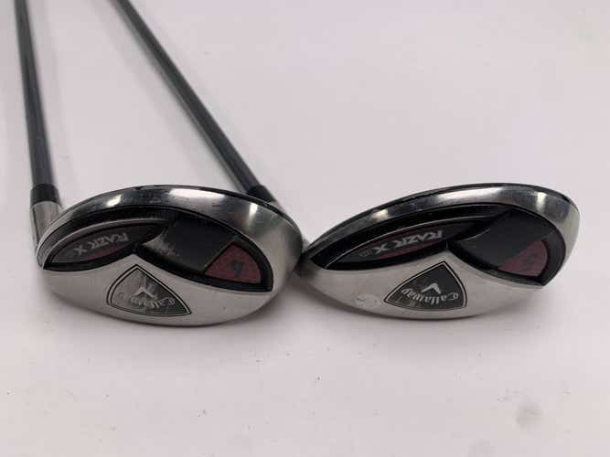 Callaway Razr X HL 4 & 5 Hybrid Set 24* 27* 50g Ladies Graphite Womens RH