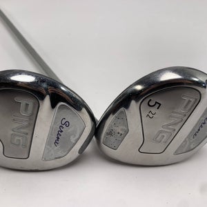 Ping Serene 3 & 5 Fairway Wood Set 18* 22* ULT210 Ladies Graphite Womens RH