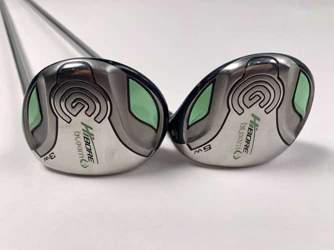 Cleveland Hibore Bloom Womens 3 & 5 Fairway Wood Set 15* 18* YSQt Ladies RH