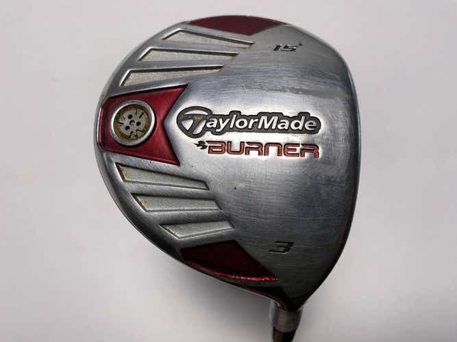 TaylorMade Burner Steel 2007 3 Fairway Wood 15* REAX 50g Senior Graphite Mens RH