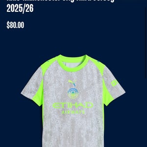 Manchester City Rain Puma Jersey (New)