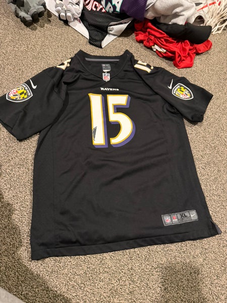 Ravens “Hollywood” Brown youth XL jersey