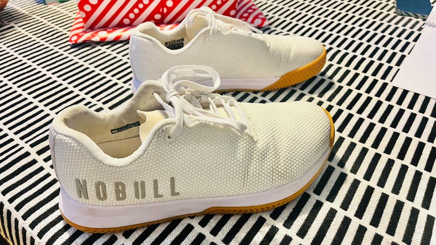 White Unisex Size M 7.5 (W 8.5) NOBULL Trainer Shoes (Used)