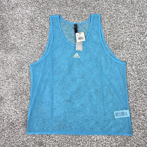 Adidas Jersey Mens Large Blue Pro Bib 20 Mesh Training Pinnie Soccer Practice