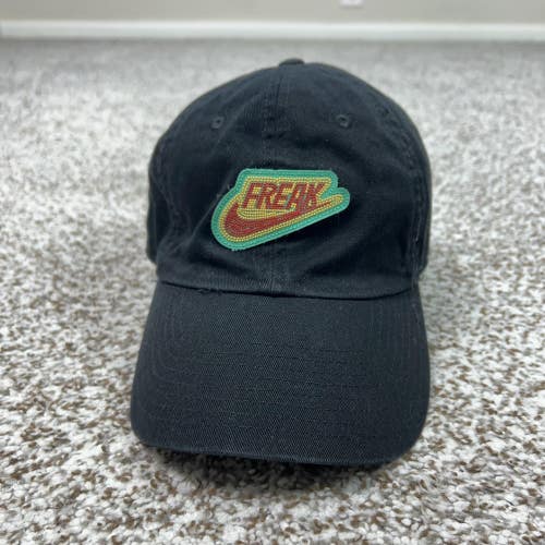 Nike Hat Cap Strap Back Mens One Size Black Dad Heritage86 Freak Patch Swoosh