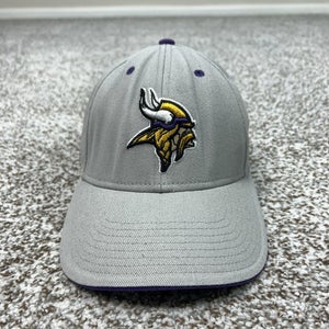 Minnesota Vikings Hat Cap Strap Back One Size Gray NFL Football Team Apparel
