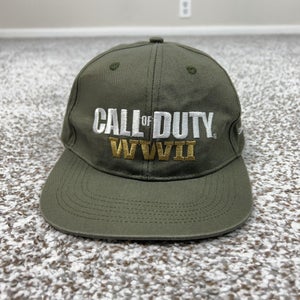 Call Of Duty WWII Hat Cap Snap Back Mens One Size Green Army Video Game Military