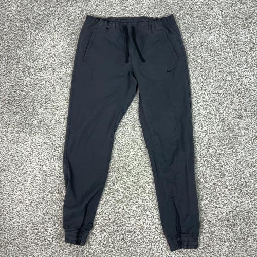 Nike Pants Mens Medium Gray Joggers Chino Cuffed Pockets Athletic Casual Sports