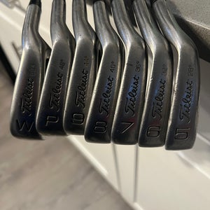 Men's Titleist DCI Right Handed Iron Set Stiff Flex (7 Clubs) #5 - #9, PW, GW Steel Shaft (Used)