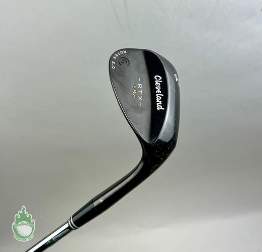 RH Cleveland 588 RTX Rotex 2.0 Face Black Wedge 56*-08 Wedge Flex Steel Golf