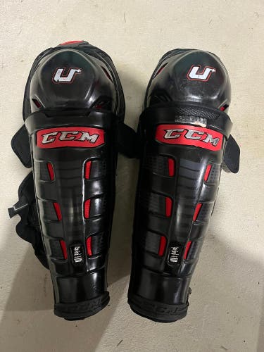 Senior CCM U+ 15" Shin Pads (Used)