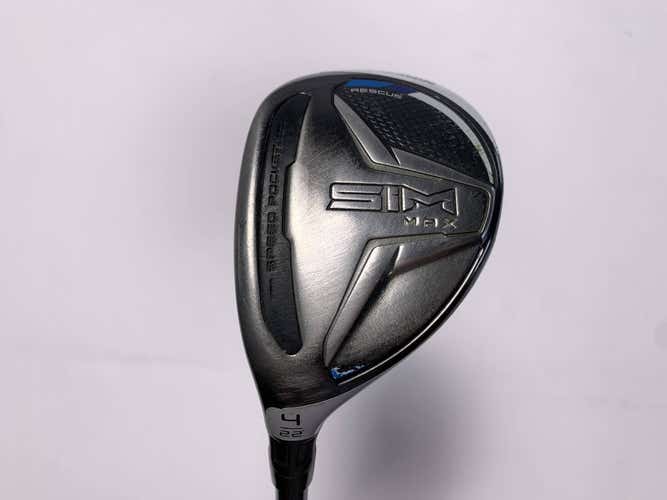 TaylorMade SIM MAX 4 Hybrid 22* Fujikura Ventus Blue 6R Regular Graphite Mens LH