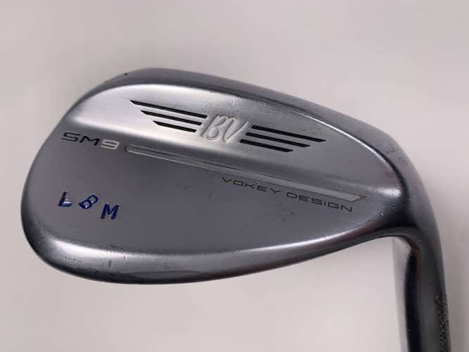 Titleist Vokey SM9 Tour Chrome Wedge 60* 4 Bounce L-Grind Wedge Steel Mens RH