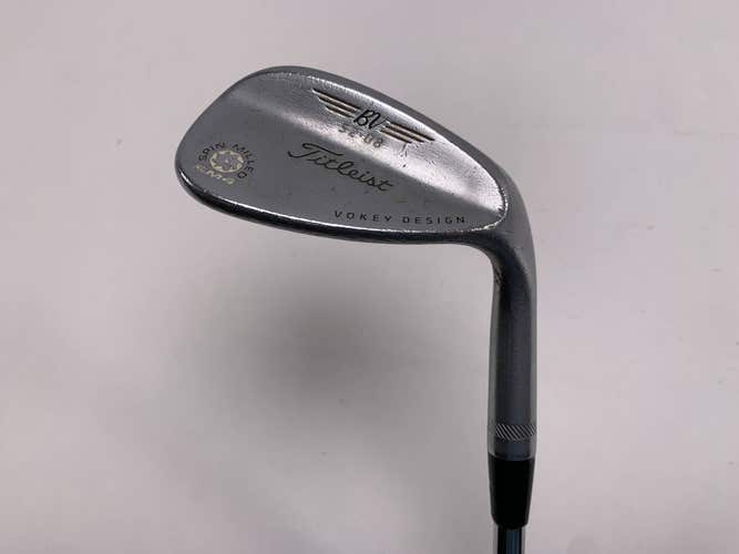 Titleist Vokey Spin Milled SM4 Chrome Gap Wedge GW 52* 8 Wedge Steel Mens RH