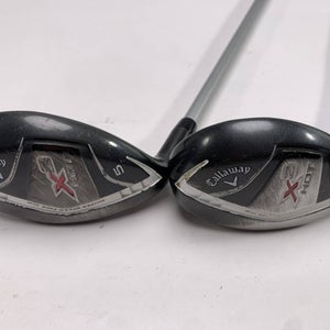 Callaway X2 Hot Womens 4 & 5 Hybrid Set 22* 25* X2 Hot Ladies Graphite Womens LH
