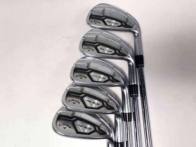 Callaway Apex CF 16 Iron Set 5-PW KBS Tour V 110g Stiff Steel Mens RH- No 7i