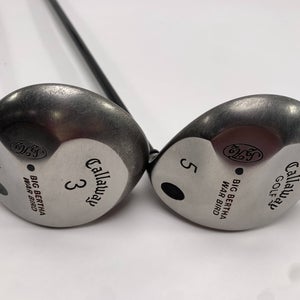Callaway Big Bertha Warbird 3 & 5 Fairway Wood Set 15* 18* Graman CF310 Mens RH