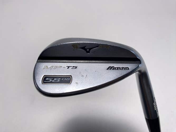 Mizuno MP T5 White Satin Lob Wedge LW 58* 8 DG Wedge Steel Mens RH