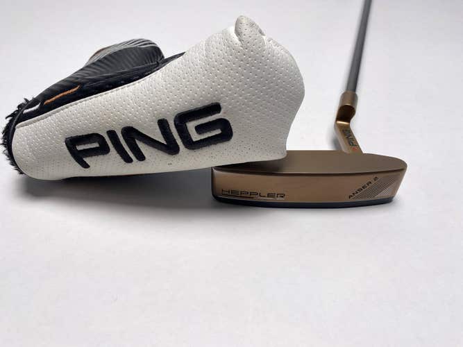 Ping Heppler Anser 2 Putter 34" SS Pistol GTR Tour Red Dot 1* Flat RH HC NEW