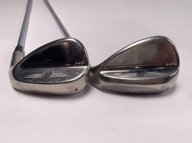 Titleist Vokey SM9 Tour Chrome Wedge Set 54* 14 | 58* 10 AMT Red R300 Mens RH