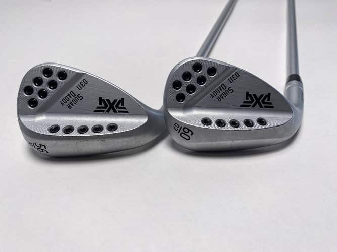 PXG 0311 Sugar Daddy Milled Chrome Wedge Set 56* 10 | 60* 7 Tour C-Taper Mens LH
