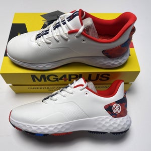 G/Fore Camo Accent MG4+ Golf Shoes White Red Blue Men's SZ 10 (G4MA24EF27)