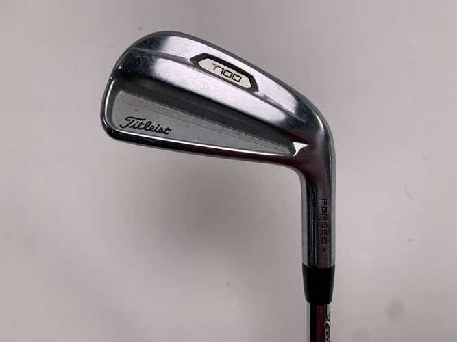 Titleist T100 2021 Single 6 Iron True Temper AMT Black S300 Stiff Steel Mens RH