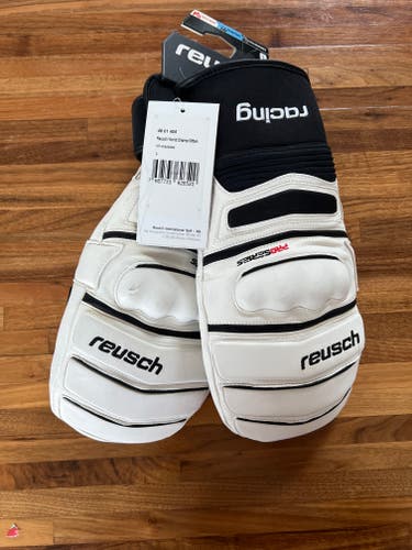 White Large Reusch World Champ Mitts (New)