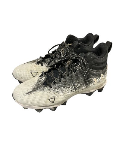 Used Under Armour Adult FB Cleats White Senior 4.5 11834-S000044284