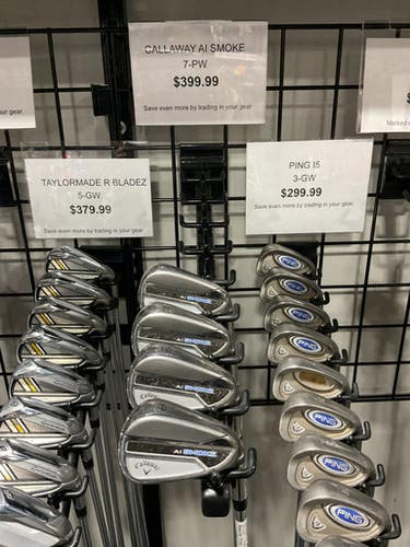 Used Callaway AI SMOKE PARADYM Mens Iron Set RH 7I-PW 11834-S000044226