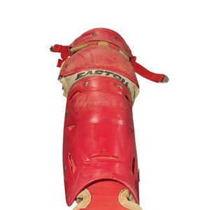 Used Easton RED SHIN GUARDS Catchers Leg Guards Red Youth 11834-S000044214