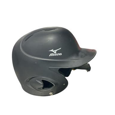 Used Mizuno MIZUNO BLK BB HELMET Batting Helmet No Mask Black MD 11834-S000013157