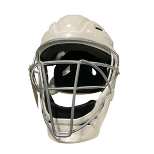Used Easton JEN SCHRO CATCHER HELMET Catchers Helmet w/Mask White Fits all 11834-S000044006