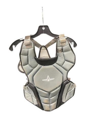 Used All-Star 9-12 GREY CATCHER PROTECTOR Catchers Chest Protector Grey Junior 11834-S000044016