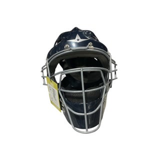 Used All Star HEIRESS Catchers Helmet w/Mask Navy Blue MD 11834-S000044057