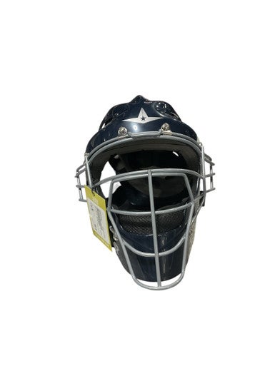 Used All Star HEIRESS Catchers Helmet w/Mask Navy Blue MD 11834-S000044057